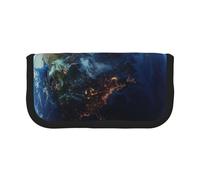 LRHCNZDCP Trousse à crayons avec fermeture éclair Motif planète de l'espace, Noir , Taille unique, Cartable