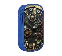 LRHCNZDCP Trousse à crayons avec imprimé Gears Clock Bronze Century - Jolie trousse à crayons pour l'école et le bureau - Noir, bleu, Taille unique, Cartable