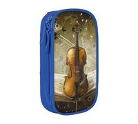 LRHCNZDCP Trousse à crayons avec imprimé papillon et violoncelle - Noire - Jolie trousse à crayons - Pour l'école et le bureau, bleu, Taille unique, Cartable