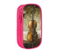 LRHCNZDCP Trousse à crayons avec imprimé papillon et violoncelle - Noire - Jolie trousse à crayons - Pour l'école et le bureau, rose, Taille unique, Cartable