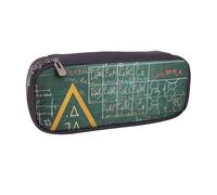 LRHCNZDCP Trousse à crayons en cuir avec motif jardin avec oiseaux et fleurs - Grande capacité - Pour l'école, le bureau, l'université - Pour adultes, garçons et filles, Formulas Formes Théorie Math