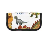 LRHCNZDCP Trousse à crayons en toile avec fermeture éclair Motif dinosaure, Noir , Taille unique, Cartable