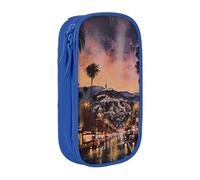 LRHCNZDCP Trousse à crayons noire imprimée The Old Hollywood - Pour l'école et le bureau, bleu, Taille unique, Cartable