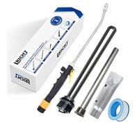 Lrichy Kit de réparation 5 en 1 pour chauffe-eau de camping-car - Tige d'anode et élément et baguette de chasse d'eau pour chauffe-eau de banlieue, tige d'anode NPT de 23 x 1,9 cm, élément chauffant