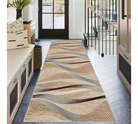 Lrisveana Tapis de Couloir, Tapis de Cuisine Lavable Paillasson Interieur Long 70 x 350 cm Antidérapant Tapis de Passage Long Tapis de Sol Absorbantes pour Entrée Couloir Cuisine Porte