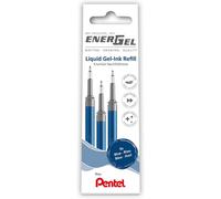 Lrn5-3c Lot De 3 Recharges Pour Stylos Energel 0,5 Balle = 0,25 Mm D'épaisseur De Trait Pointe Aiguille Bleu
