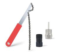 Lrocotanc Fouet à chaîne pour vélo Outil de démontage de pignon avec Outil de déverrouillage de Cassette et Retrait de pignon idéal pour Cassettes et pignons à Vitesses Multiples