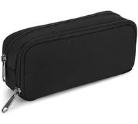 Lrocotanc Trousse Scolaire Noire - Trousse De Crayon Compacte - Étui À Crayons pour Garçons et Adultes - Fournitures Scolaires (Noir)