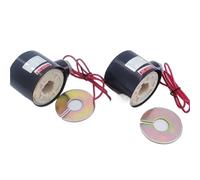 LRPLLWNT Bobine d'électrovanne série 2W avec Coque en Fer for 2W160-15 2W200-20 2W250-25 2W400-40 AC220V DC24V 12V(3/4",24V DC)