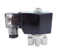 LRPLLWNT Électrovanne 2 Voies GSPU-03T 20 Bar PTFE, 1/4" BSP, 220 V, 12, 24, Orifice 3 mm NC, vanne en Acier Inoxydable 304(AC220V)