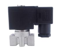 LRPLLWNT Électrovanne 2 Voies SS304 0-40 bar/20 bar/15 bar/10 Bar/7 Bar DC24 V 1/4" BSP Orifice 1/1,5/2/2,5/3 mm vanne d'eau à Fermeture Normale(2mm 15bar,DC12V_NBR)