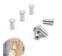 LRREU Patere Salle de Bain, 6 pièces Patères en Acier Inoxydable, Patere Murale, Crochets à Serviettes de Salle de Bain, Adaptés à la Cuisine, à la Salle de Bain 0XBIT