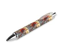 Lrtyuasq Cardinal Stylo à bille rétractable à encre gel avec lanterne 0,5 mm Encre noire fine Fournitures de bureau
