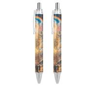 Lrtyuasq Esotericism From Darkness to Light Stylo à bille rétractable 0,5 mm Encre noire pour homme et femme