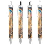 Lrtyuasq Esotericism From Darkness to Light Stylo à bille rétractable 0,5 mm Encre noire pour homme et femme
