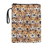 Lrtyuasq Housse de protection en toile imperméable avec protection pour corde Motif dauphin Violet, chien, Taille unique, Bohème