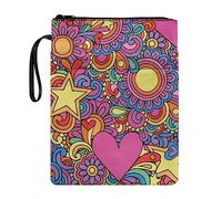 Lrtyuasq Housse de protection en toile imperméable avec protection pour corde Motif dauphin Violet, floral, Taille unique, Bohème