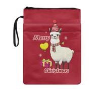 Lrtyuasq Housse de protection rigide avec fermeture éclair pour livre de poche Motif koala, Alpaga de Noël, Taille unique, Bohème