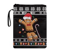 Lrtyuasq Housse de protection rigide avec fermeture éclair pour livre de poche Motif koala, Christmas Cookies Flocon de neige, Taille unique, Bohème