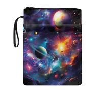 Lrtyuasq Housse de protection rigide avec fermeture éclair pour livre de poche Motif koala, Espace, Taille unique, Bohème