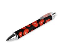 Lrtyuasq I Love Hong Kong Stylo à bille rétractable Encre noire 0,5 mm Écriture lisse Accessoires pour bureau