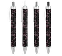 Lrtyuasq Me and Mommy Broke Daddy Stylo à bille rétractable 0,5 mm Encre noire pour homme et femme