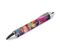Lrtyuasq Orca Killer Whale Stylo à bille rétractable Encre noire 0,5 mm Écriture lisse Prise de notes Accessoires pour bureau