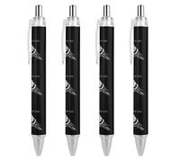Lrtyuasq Pigeon Stay Coo Stylo à bille rétractable Encre noire Pointe fine 0,5 mm Fournitures de bureau