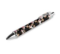 Lrtyuasq Shopping Fashion Goose Stylo-bille rétractable élégant 0,5 mm Encre noire pour agenda