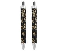 Lrtyuasq Stylo à bille rétractable avec inscription « Happy Birthday to Me » - Encre noire - 0,5 mm - Accessoire pour le bureau