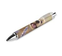 Lrtyuasq Stylo à bille rétractable Happy Retriever - 0,5 mm - Encre noire - Pour homme et femme