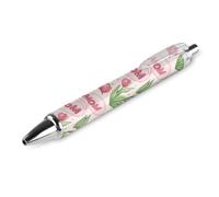 Lrtyuasq Stylo à bille rétractable Mom Mother Mama Tulipe Fleur 0,5 mm Encre noire pour homme et femme