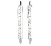 Lrtyuasq Stylo à bille rétractable pour mois de sensibilisation à la maladie d'Alzheimer - Encre noire - Cadeau pour les étudiants - Fournitures de bureau
