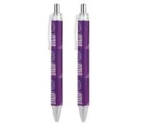 Lrtyuasq Stylo à bille rétractable pour mois de sensibilisation à la maladie d'Alzheimer - Encre noire - Cadeau pour les étudiants - Fournitures de bureau