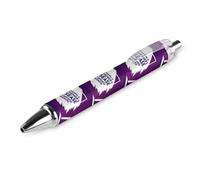 Lrtyuasq Stylo à bille rétractable pour mois de sensibilisation à la maladie d'Alzheimer - Encre noire - Cadeau pour les étudiants - Fournitures de bureau