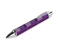 Lrtyuasq Stylo à bille rétractable pour mois de sensibilisation à la maladie d'Alzheimer - Encre noire - Cadeau pour les étudiants - Fournitures de bureau