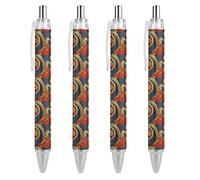 Lrtyuasq Stylo à bille rétractable « Year of the Snake 2025 Happy Chinese New Year 2025 » - Encre noire - Cadeaux pour étudiants - Fournitures de bureau