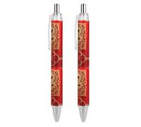 Lrtyuasq Stylo à bille rétractable « Year of the Snake 2025 Happy Chinese New Year 2025 » - Encre noire - Cadeaux pour étudiants - Fournitures de bureau
