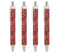 Lrtyuasq Stylo à bille rétractable « Year of the Snake 2025 Happy Chinese New Year 2025 » - Encre noire - Cadeaux pour étudiants - Fournitures de bureau