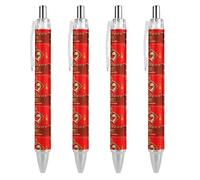 Lrtyuasq Stylo à bille rétractable « Year of the Snake 2025 Happy Chinese New Year 2025 » - Encre noire - Cadeaux pour étudiants - Fournitures de bureau