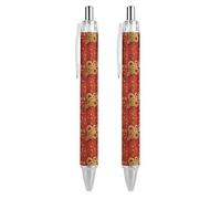 Lrtyuasq Stylo à bille rétractable « Year of the Snake 2025 Happy Chinese New Year 2025 » - Encre noire - Cadeaux pour étudiants - Fournitures de bureau