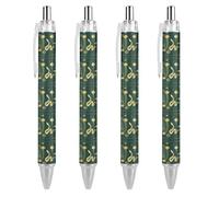 Lrtyuasq Stylo à bille rétractable « Year of the Snake 2025 Happy Chinese New Year 2025 » - Encre noire - Cadeaux pour étudiants - Fournitures de bureau