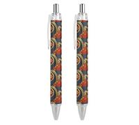 Lrtyuasq Stylo à bille rétractable « Year of the Snake 2025 Happy Chinese New Year 2025 » - Encre noire - Cadeaux pour étudiants - Fournitures de bureau