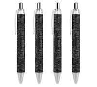 Lrtyuasq Stylos à bille rétractables et confortables pour circuit imprimé - Cadeau pour fournitures de bureau