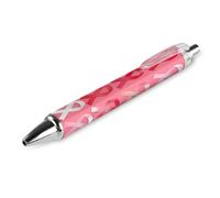 Lrtyuasq Stylos à bille rétractables pour le cancer du sein, stylos à bille noirs, stylos de travail pour fournitures de bureau