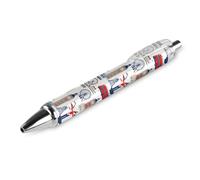 Lrtyuasq Stylos à bille rétractables sur le thème du Royaume-Uni de Londres - Cadeau idéal pour le bureau, le travail et les affaires