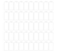 Lrtzizy Lot de 50 cartes de mariage en acrylique givré transparent pour décoration de mariage - Cartes de placement B