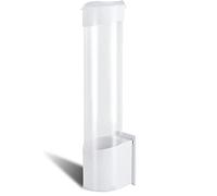 Lrtzizy Porte Gobelet, Distributeur de gobelets, Support de tasse pour 85 g à 200 ml à fond plat ou conique, Distributeur de tasses à eau mural pour salle de bain