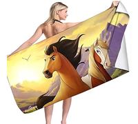 LRUD Spirit Serviette de bain 70 x 140 cm Serviette de plage Grande serviette de bain pour enfants Idée cadeau Serviette de bain pour garçons et filles Serviettes en microfibre (A03,70 x