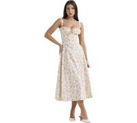 LRUPVEG Robe Portefeuille D'été Maxi Décontractée for Femmes, Style Boho, Motif Floral, sans Manches, sans Bretelles, Ourlet Fendu, Robes Longues De Plage (Color : 6, Size : L)
